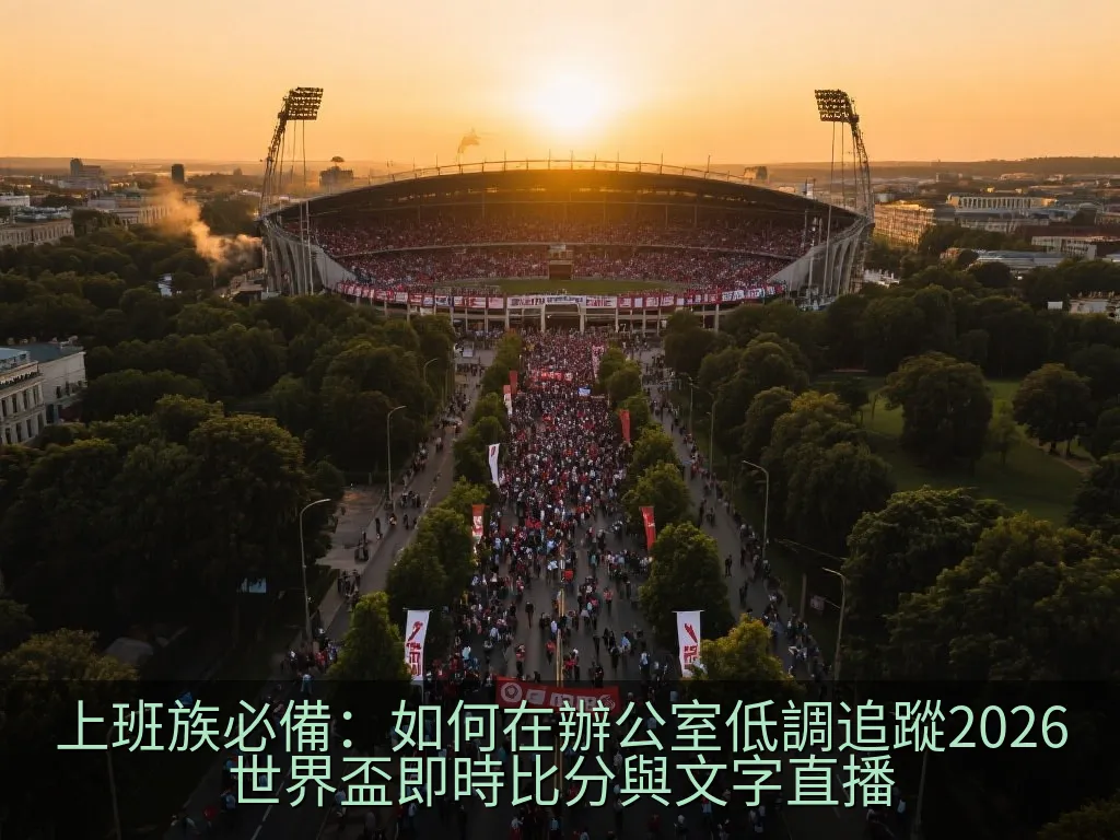 辦公桌上的智慧型手機，螢幕上顯示著簡約的體育賽事進球通知圖示